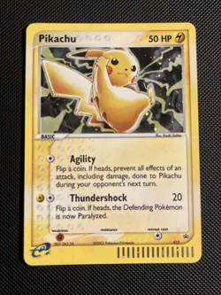 Pikachu 012 Black Star Promo 2003 E Reader Series Holo Rare Pokemon TCG LP - Image 1