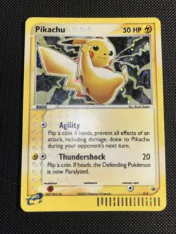 Pikachu 012 Black Star Promo 2003 E Reader Series Holo Rare Pokemon TCG LP - Image 2