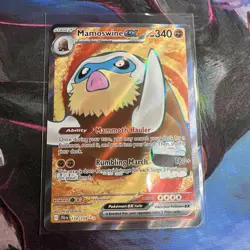 Pokemon TCG Mamoswine ex 174/159 Sv09 Journey Together Full Art Holo Near Mint - Image 1