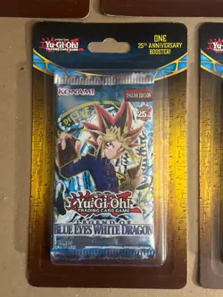Yugioh 25th Anniversary Blister pack set LOB MRD SRL PSV IOC Legend of Blue Eyes - Image 2