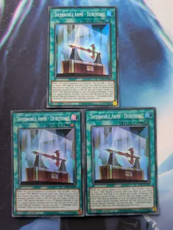 YuGiOh! "Infernoble Arms - Durendal" MP21-EN136 x3 PLAYSET 1st Ed Super Rare - Image 1