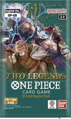 One Piece OP-08 Two Legends Factory Sealed Booster Pack ENGLISH NEW - 12 Cards - Image 1