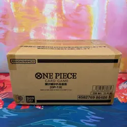 Sealed Case of 12 Boxes Japanese One Piece OP-13 Carrying on His Will 288 Packs - Image 1