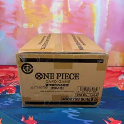 Sealed Case of 12 Boxes Japanese One Piece OP-13 Carrying on His Will 288 Packs - Image 2