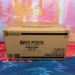 Sealed Case of 12 Boxes Japanese One Piece OP-13 Carrying on His Will 288 Packs - Image 3