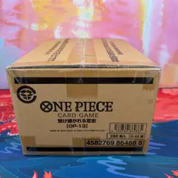 Sealed Case of 12 Boxes Japanese One Piece OP-13 Carrying on His Will 288 Packs - Image 4