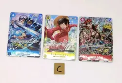 Luffy Law Kid 3 Cards OP07-109/OP07-047/EB01-003 V Jump Promo ONE PIECE Card - Image 1