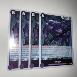 One Piece TCG OP14-061 Vergo X4 Playset Card Game CCG English - Image 2