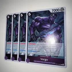 One Piece TCG OP14-061 Vergo X4 Playset Card Game CCG English - Image 3