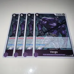 One Piece TCG OP14-061 Vergo X4 Playset Card Game CCG English - Image 4