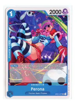 Perona OP01-077 UC Normal One Piece Romance Dawn NM - Image 1