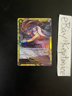 One Piece TCG Crocodile OP14-120 Secret Rare Gold Foil The Azure Sea’s Seven SEC - Image 1