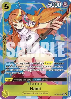 ***FOIL Nami (Parallel) Two Legends (OP08)*** One Piece Kid Icarus - Image 1