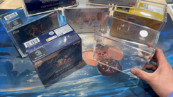 One Piece Booster Box Acrylic Case Magnetic Lid US seller BLUE BOTTOM & RED - Image 2