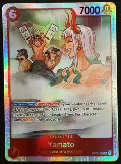 One Piece Extra Booster Anime 25th Collection Yamato EB02-006 SR Foil NM - Image 1