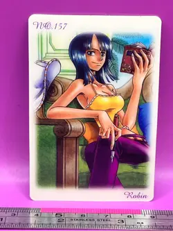 Nico Robin 157 One Piece King of Pirates Gummy Card 2004 BANDAI TCG Japan #366 - Image 1
