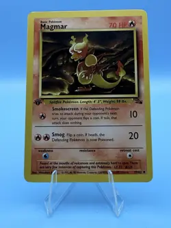 1st Edition Magmar 39/62 - Fossil - Uncommon Vintage Pokemon Card TCG - NM - Image 1