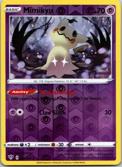 Mimikyu 081/189 Darkness Ablaze NM Reverse Holo Pokemon Card TCG - Image 1