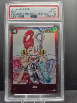 Uta (Premium Card Collection -ONE PIECE FILM RED Edition-) OP01-005 PSA 10 - Image 1