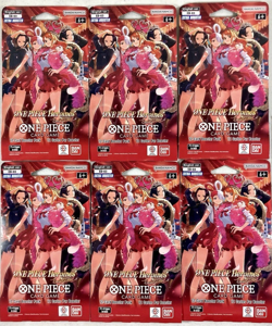 LOT OF 6 One Piece CGC Card Game EB-03 Heroines Edition Sleeved Booster Pack NEW - Image 1