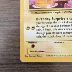Pokemon Pikachu Celebrations Birthday Surprise 25th Anniversary Promo Card - Image 5