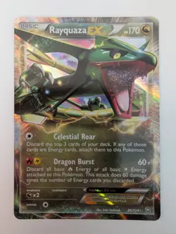 Pokemon Rayquaza EX Ultra Rare Holo Basic 170 HP Dragons Exalted 85/124 Card - Image 1