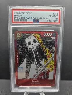 Brook (Premium Card Collection -ONE PIECE FILM RED Edition-) ST01-011 PSA 10 - Image 1