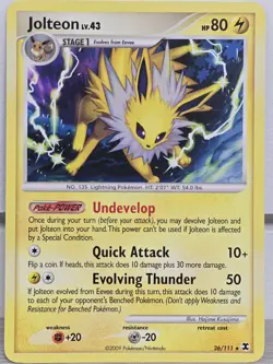 Pokemon Card TCG Jolteon 26/111 Rising Rivals 2009 Rare NM Vintage - Image 5