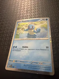 Pokemon 151 Squirtle SVP 048 Holo Black Star Promo - Card T02 - Image 3