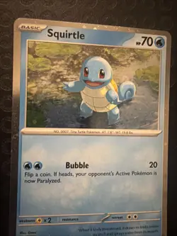 Pokemon 151 Squirtle SVP 048 Holo Black Star Promo - Card T02 - Image 4