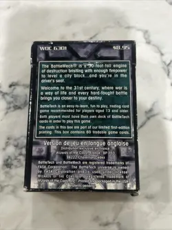 1996 Battletech Trading Card Game By Wizards Of The Coast WOC 6301 - Image 2