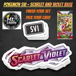 Scarlet and Violet Base (SVI) - Pick Your Own Cards - Finish Set - Image 1
