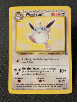 Wigglytuff 32/64 Jungle Unlimited Pokemon TCG Card WOTC - Image 1