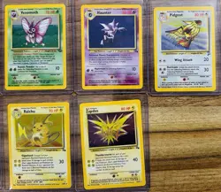 Vintage Pokemon WOTC Holo Lot (14 Cards) – Alakazam, Gyarados, Raichu, Zapdos - Image 5