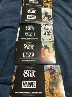 MTG Secret Lair x Marvel’s Spider-Man The Foil Web-Slinger Bundle SEALED - Image 1