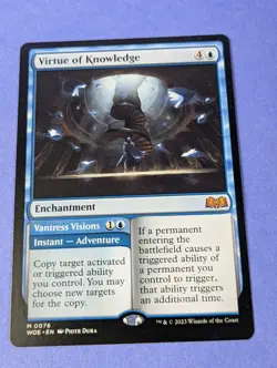 MTG Magic: Wilds of Eldraine: Virtue of Knowledge #0076 Mythic - MP - Image 1