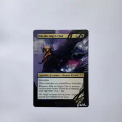 Magic the Gathering Vela the Night-Clad Hand Painted Unique Custom MTG Alter - Image 1
