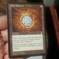 Wizards of the Coast Mox Diamond Stronghold Artifact Rare Regular English MTG - Image 1