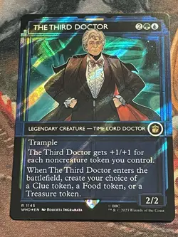 MTG - 1x The Third Doctor - Showcase Surge Foil / Doctor Who NM - Image 1