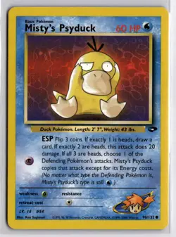 Pokemon Gym Challenge Misty's Psyduck 90/132 Common Unlimited - Image 1