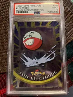 2000 Topps Chrome Pokemon TV Animation Edition Series 2 Foil #101 Electrode - Image 1
