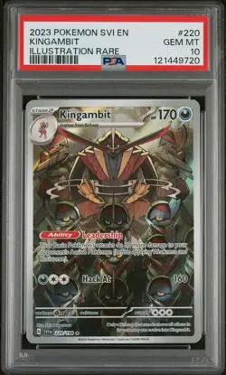 2023 Pokemon SVI EN Kingambit Illustration Rare #220 PSA 10 GEM MT - Image 1