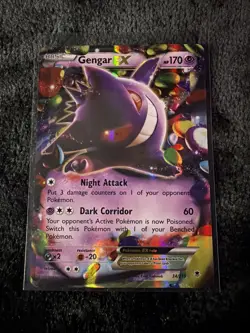 Pokemon Gengar EX TCG Phantom Forces Ultra Rare Holo Card 34/119 NM Condition - Image 1