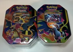 Pokemon TCG Mega Charizard X & Y EX Tins – Brand New - Factory Sealed (Lot of 2) - Image 1