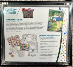 Pokemon 151 Elite Trainer Box ETB New & Factory Sealed w/ Magnetic Acrylic Case - Image 3