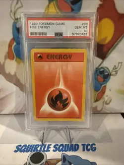 Fire Energy #98 Pokemon Base Set PSA 10 - Image 1
