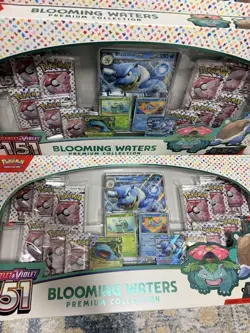 Pokemon Scarlet & Violet 151 Blooming Waters Premium Collection Box Sealed (3) - Image 1