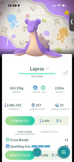 Pokemon Go Shiny Lapras ( Background) - Image 1