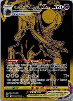 Shadow Rider Calyrex VMAX (Secret) TG30/TG30 Pokemon SWSH10 Astral Radiance NM - Image 1