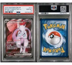 2025 Pokemon Team Rocket’s Mewtwo Ex PSA 10 #213 Destined Rivals Ultra Rare - Image 3